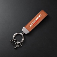 High-Grade Leather Suede Keychain Motorcycle Keyring For Honda CBR650R CBR 650R 2019-2025 Accessorie