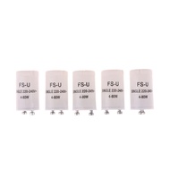 5Pcs Fluorescent Starters AC 220V-240V 4-80W Fluorescent Tube Fuse Starter CE Rohs Fuse Starters