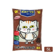 ทรายแมว Katto แคทโตะ ขนาด 5 ลิตร ทรายแมวอนามัย กลิ่นแอปเปิ้ล เลมอน กาแฟ สตอเบอร์รี่ Cat Little Sand MacchiE
