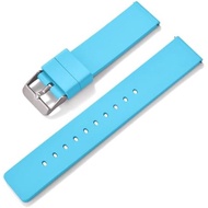 FKM Rubber Watch Band Quick Release Fluororubber Thin Waterproof Soft Durable Sport Universal Smartw