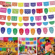 BEAUTY Mexican Party Banner Festival Colorful Celebration Party Outdoor Cinco De Mayo Decorations Pa