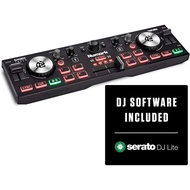 Numark DJ2GO2 Touch – Compact 2 Deck USB DJ Controller For Serato DJ with a Mixer/Crossfader, Audio Interface and Touch