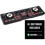 Numark DJ2GO2 Touch – Compact 2 Deck USB DJ Controller For Serato DJ with a Mixer/Crossfader, Audio 