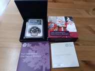 [完美的PF70評分] 2022英國皇室四代同堂.925精鑄銀幣 28.28克