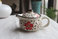 Mini Ceramic Tea Pot Small Flower Ceramics Color Glaze Gongfu Tea Pot Strainer Tea Pot 200ML ชุดเครื