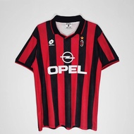 Vintage Striped Football Jersey 1995/96 AC Milan Home Football Jersey