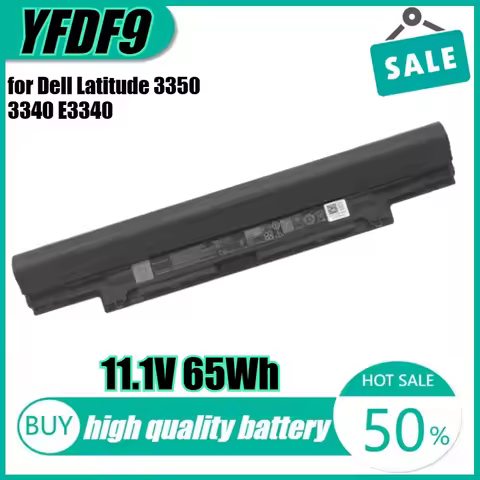 11.1V 65Wh YFDF9 Laptop Battery for Dell Latitude 3350 3340 E3340 E3350 V131 Gen 2 5MTD8
