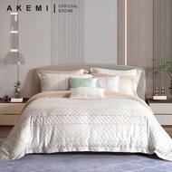 AKEMI 930TC TENCEL™ Virtuous Lavires Bedding Sets (Fitted Sheet Set/ Quilt Cover Set/ Bedsheet)