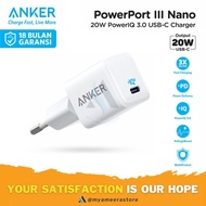 SIAPKIRIM ANKER W Charger PowerPort III Nano 20W USB-C Fast Charging