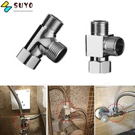 SUYO 1/2" Diverter Valve Durable Hardware 3-way Connect Shower Head Brass Bathroom Supplies Water Tap Connector