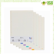 Caro notebook insert (6x6)mm 5 colors KLONG B5 100 sheets 100GSM Notebook refill replacement paper p
