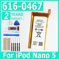616-0467 Battery new Replacement Battery For ipod Nano5 5G 5th Generation MP3 Li-Polymer Rechargeabl