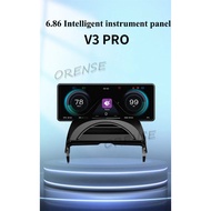 Automotive Dashboard for 17-22 Model 3/Y  6.86inch Linux OS Support Wireless CarPlay Wireless Androi