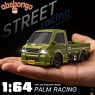 ABEBONGOTF RC Drift Car, LED Lights 4WD 1:64 RC Truck, High Quality Rechargeable 2.4G High Speed Min