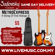 Sadowsky MetroExpress 21-fret Vintage JJ 4-String Bass Guitar, Maple FB
