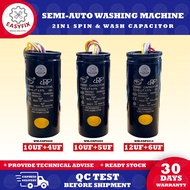 4uf+9uf / 4uf+10uf / 4uf+12uf / 5uf+10uf 2IN1 WASHING MACHINE SPIN & WASH CAPACITOR 5uf+15uf 6uf+12u