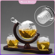 Mặt Trăng Doris Globe Bộ bình lọc Rượu Whiskey Bình Rót Rượu 900Ml Độc Đáo 2 Ly Đa Chức Năng đèn hìn