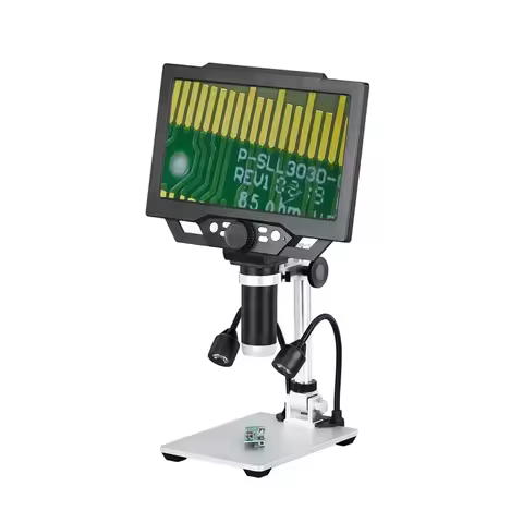 G1600 12MP 1-1600X 9inch LCD G1000/G5 10MP 1-1000X Zoom Video Microscope 16 Languages TF Storage Ele