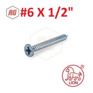 Tapping Screws fh (Flat Head) "LION" 6 x 1/ 2 CONTENTS 2000 PCS/DUS
