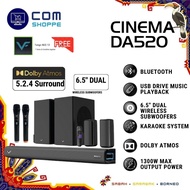 Vinnfier VF Hyperbar Cinema DA520 1300W Dolby Atmos 5.2.4 Soundbar with Bluetooth Karaoke System Spe