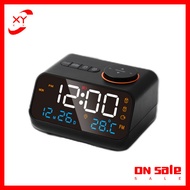 XY Led Digital Alarm Clock Fm Radio Dimming Rechargeable Temperature Humidity Meter With Snooze Function