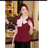 CUTE COLLAR Chiffon Blouse H77
