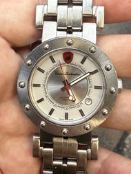 Tonino Lamborghini 林寶堅尼 千禧限量版 Ferruccio 2000 瑞士自動機械手錶 (白面)$2888