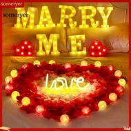 someryer| LED Letter Light Switch Design Waterproof Plastic Alphabet Letter Night Light Lamp for Par