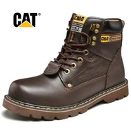 Caterpillar Classic Cow Leather Martin Boots Steel Toe Outdoor Safety Work Shoes Sizes 38~46