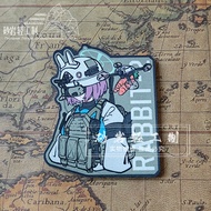 【Customized】Blue Files Sorai Saki Morale Chapter RABBIT 2 Tactics 3D Velcro Patch /Badges/armband/Em