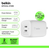 Belkin Dual USB-C GaN Wall Charger with PPS 65W GaN Charger
