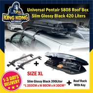 Pentair Roofbox PT5808 Slim Glossy Roof box With Roof Rack XL SIZE 420L Alza Aruz Wish Livina Almera Innova Avanza CRV