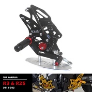 R3 R25 Motorcycle Aluminum Alloy Adjustment Rider Motorcycle Footrests For YAMAHA R3 R25 2015-2022 A