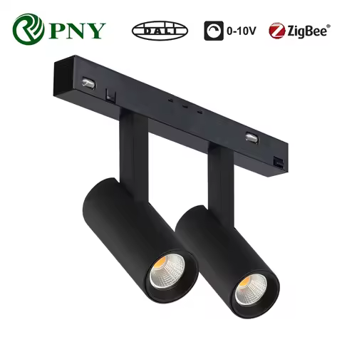 PNY LED Magnetic Track Lilght 2x8W Magnetic 48V Spotlight Smart Tuya Zigbee Dimmable DALI Double Hea