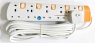 ✨SIRIM✨2WAY / 3WAY / 4WAY / 5WAY 2 METER /5 METER TRAILING SOCKET EXTENSION PLUG