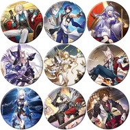 58mm Anime Honkai: Star Rail Button Pin Cartoon Figure Aglaea Herta Robin Gallagher Brooch Badge Bag