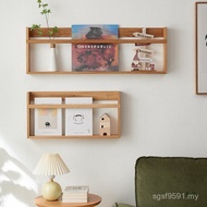 Wall Book Shelf Solid Wood Wall Oak Shelf Painting Newspaper Data Bookshelf Storage Magazine Shelf T