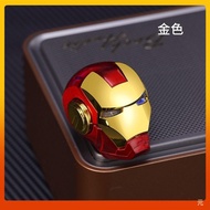 ของเล่นนิ้ว ไอรอนแมนเรืองแสง ชาร์จใหม่ได้ สปินเนอร์อยู่ไม่สุขเย็น หมุนได้ ของขวัญ USB fidget  spinne