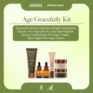 [Bundling] Amura Age Gracefully Kit Cleanser + Bright Enancing Serum + Pro Age Serum + HydraGlow Cre