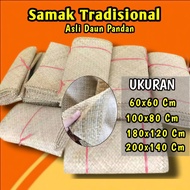 Tikar Pandan Samak Jenazah/Mayit Anyam Pandan Tikar Samak Anyaman Tikar Pandan Anyaman Tikar Jenazah
