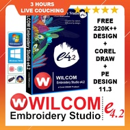 🔥3 HOURS ZOOM TRAINING🔥 Wilcom Embroidery Software Studio E4.2H + CorelDraw  |Full Version 100% Work