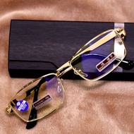 Crystal Full Frame Anti Blue Light Reading Glasses 100/200/250/300 Degree Men Women Elderly Glasses 