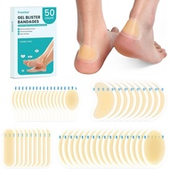 Blister Bandages Blister Pads - 50 ct Blister Cushions - Water Resistant Hydrocolloid Bandages for F