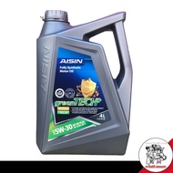 น้ำมันเครื่อง AISIN FULLY SYNTHETIC 5W-40 5W-30 ( 4L 5L ) สังเคราะห์แท้ 100% *กดตัวเลือก