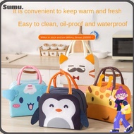 SUMU Cartoon Stereoscopic Lunch Bag, Thermal Thermal Bag Insulated Lunch Box Bags, Convenience Portable Lunch Box Accessories  Cloth Tote Food Small Cooler Bag