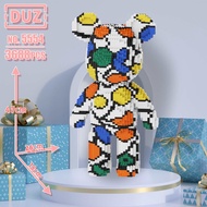 [ +BÚA ] Xếp hình lắp ɡhép lego gấᴜ Bearbrick 35cm 55cm LV jinx ô chữ Lắp ráp mô hình nhân vật đồ ch