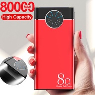 quality assurance80000mAh Power Bank Dual USB Large Capacity Quick Charge LED Lights Portable Fast Charging Powerbank