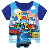 J&Y Shirt Blue Bus 3D Design