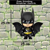 Batman Wall Clock/ Character Wall Clock/ Wooden Wall Clock/ Living Room Wall Clock/ Children's Room 
