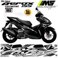 Decal Sticker Striping Variations Aerox New NVX 155 All New Aerox 155 Connected Aerox 155 Vva Aerox 